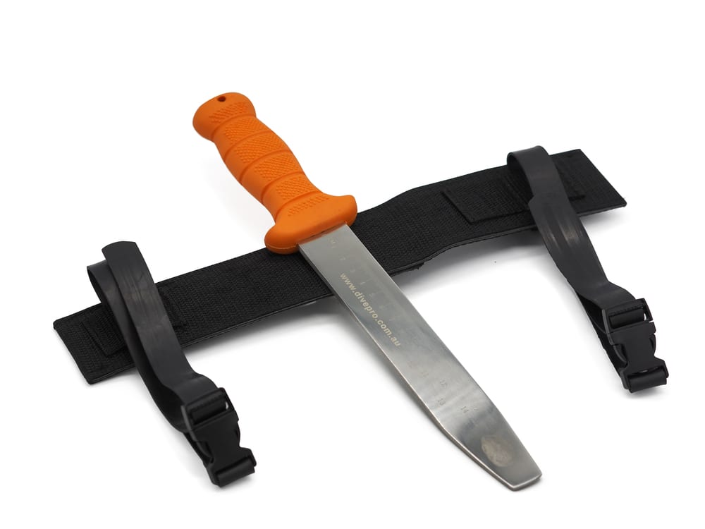 DivePRO Rustproof Abalone Knife Square Edge Commercial Marine Grade SS316 Tool